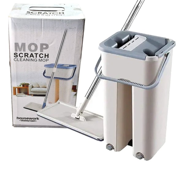 Floor Cleaning Flat Mop with 2 Mop Padding